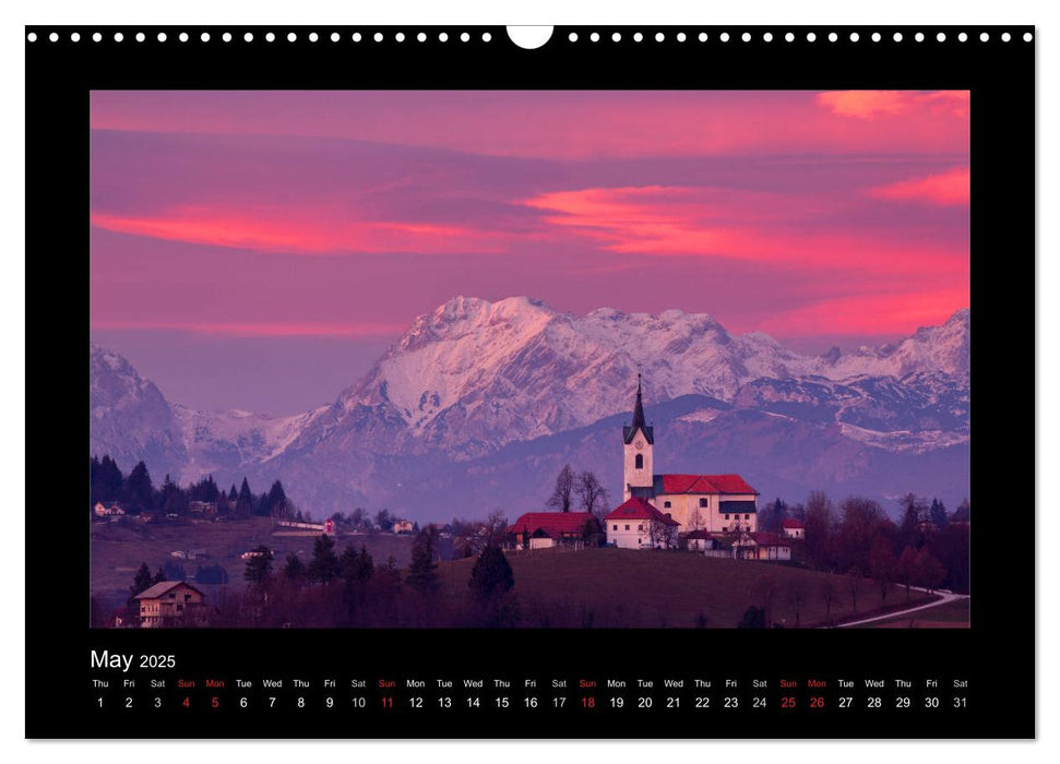 Landscapes of Slovenia (CALVENDO Monthly Calendar 2025)