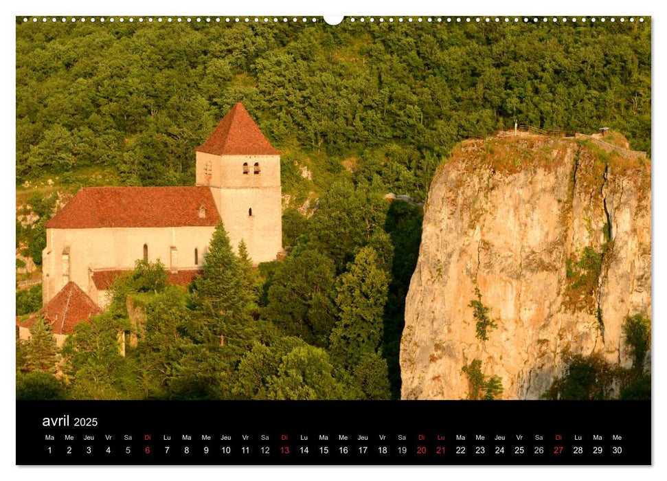 La vallée de la Dordogne (CALVENDO Calendrier supérieur 2025)