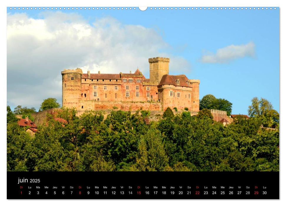 La vallée de la Dordogne (CALVENDO Calendrier supérieur 2025)