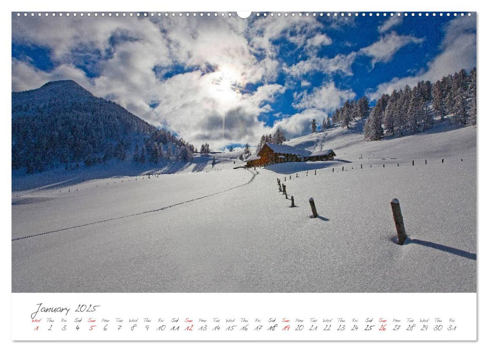 Landscapes from Austria in the 4 seasons (CALVENDO Premium-Calendar 2025)