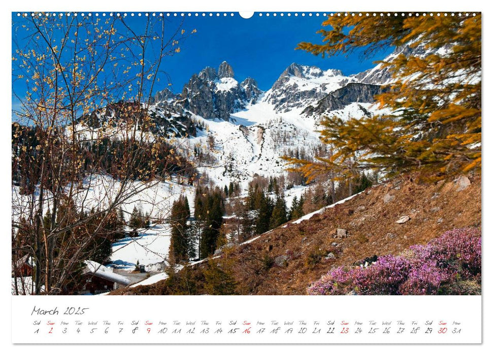 Landscapes from Austria in the 4 seasons (CALVENDO Premium-Calendar 2025)