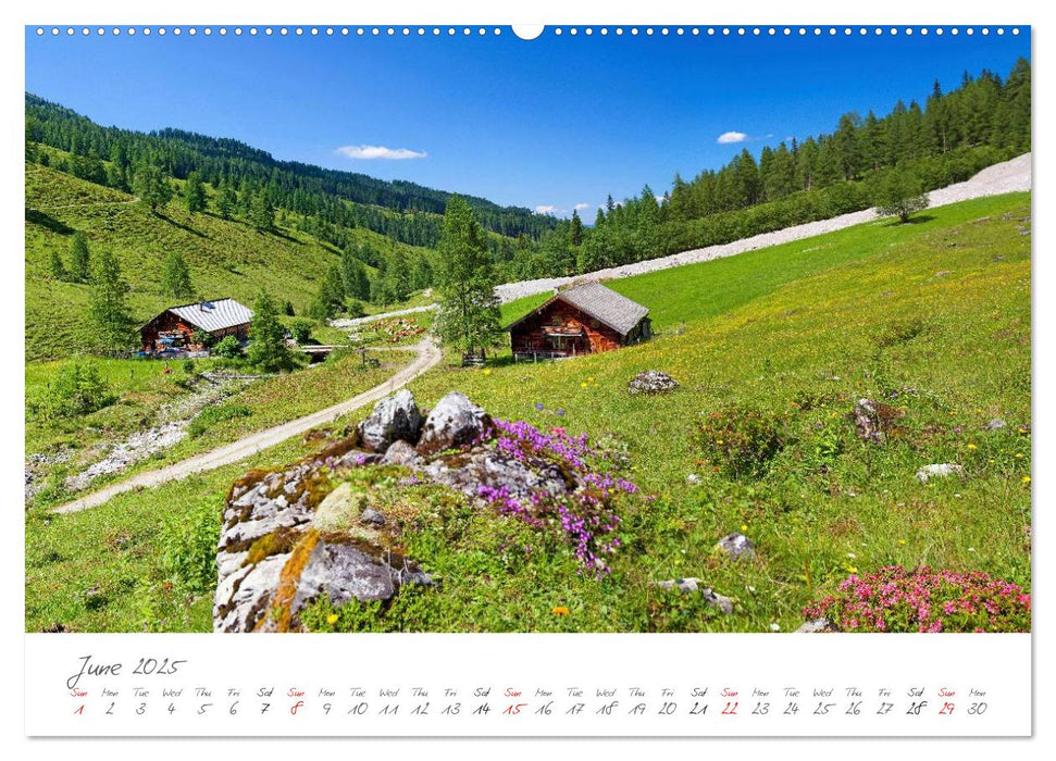 Landscapes from Austria in the 4 seasons (CALVENDO Premium-Calendar 2025)