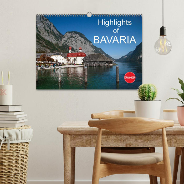 Highlights of Bavaria (CALVENDO Monthly Calendar 2025)