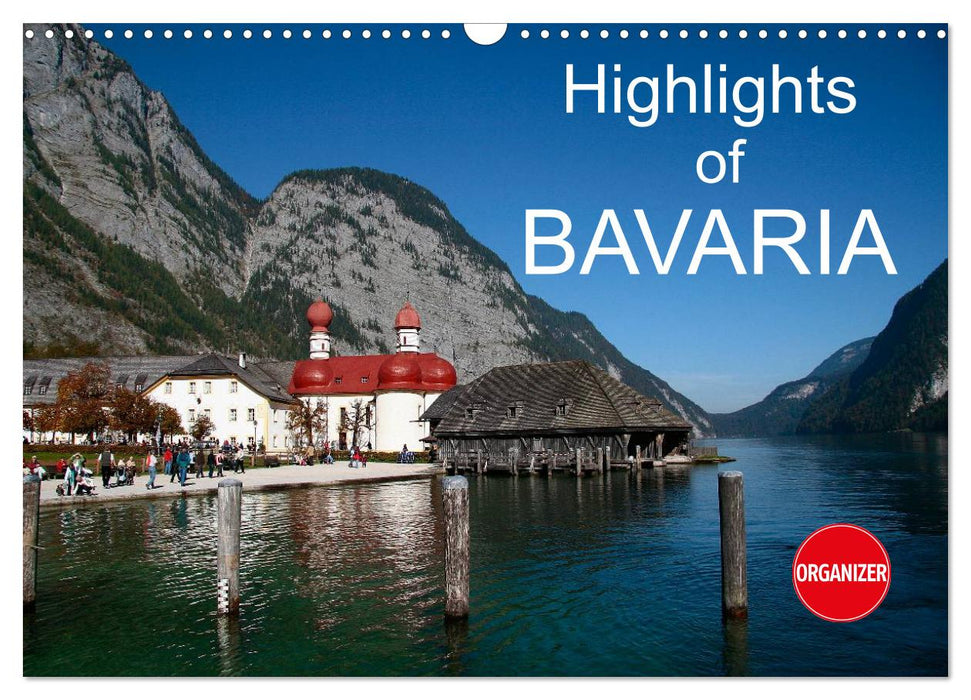 Highlights of Bavaria (CALVENDO Monthly Calendar 2025)