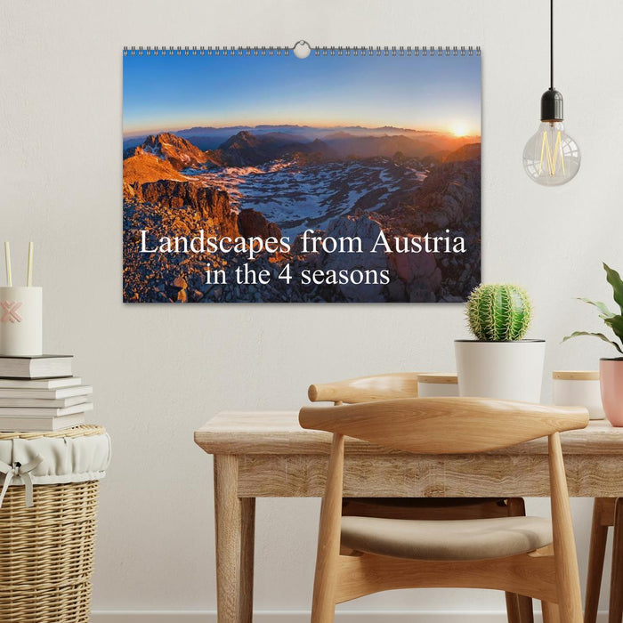 Landscapes from Austria in the 4 seasons (CALVENDO Monthly Calendar 2025)