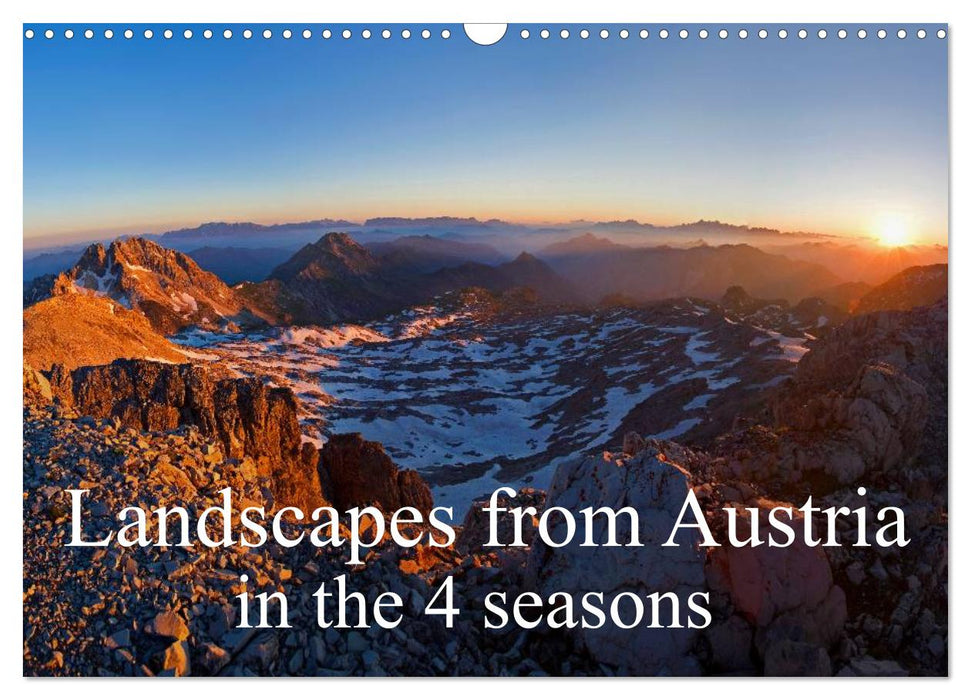 Landscapes from Austria in the 4 seasons (CALVENDO Monthly Calendar 2025)