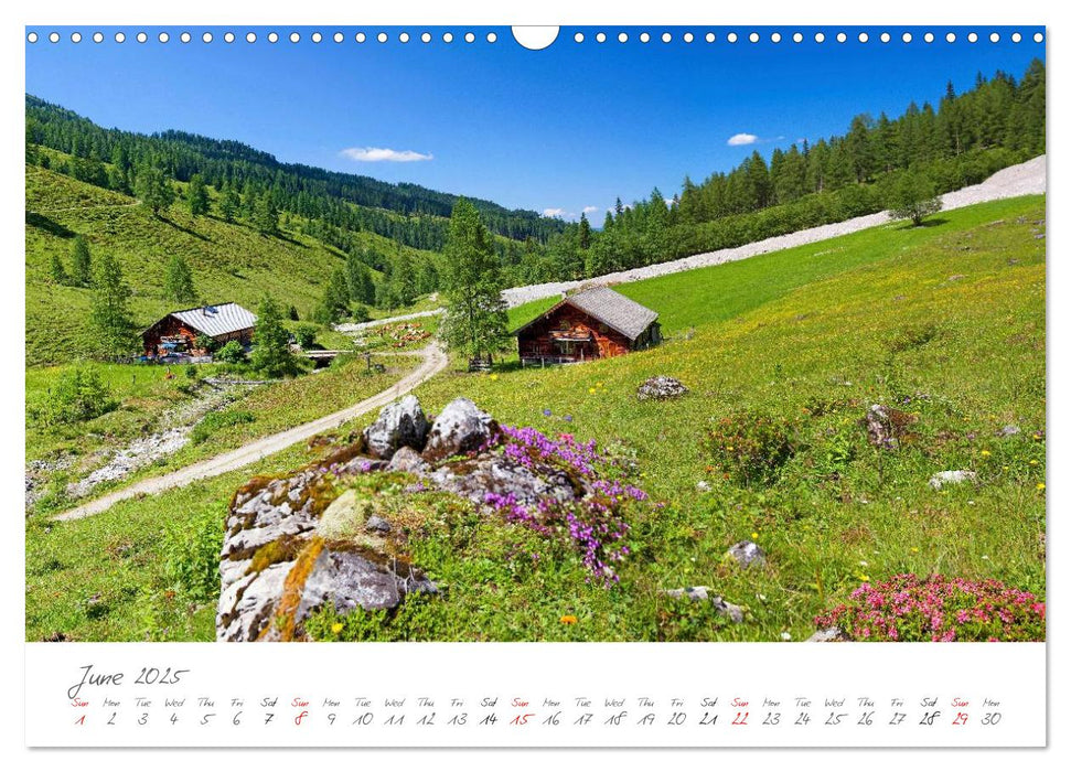 Landscapes from Austria in the 4 seasons (CALVENDO Monthly Calendar 2025)