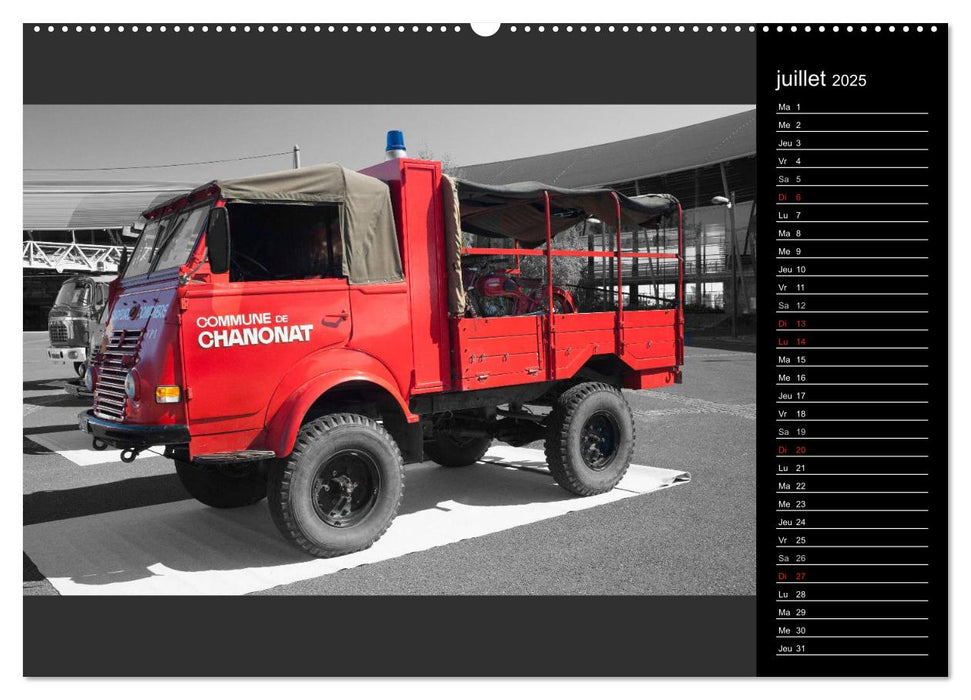 VÉHICULES de POMPIERS VINTAGE (CALVENDO Calendrier supérieur 2025)