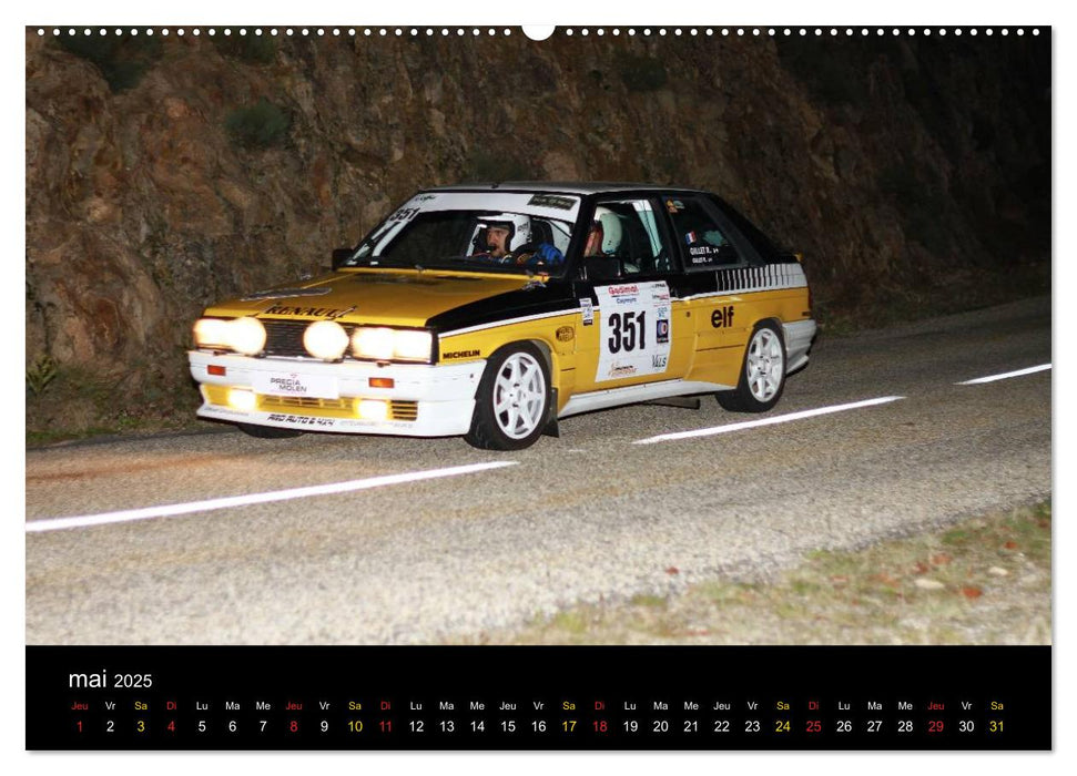 Rallye Vieilles Voitures (CALVENDO Calendrier supérieur 2025)