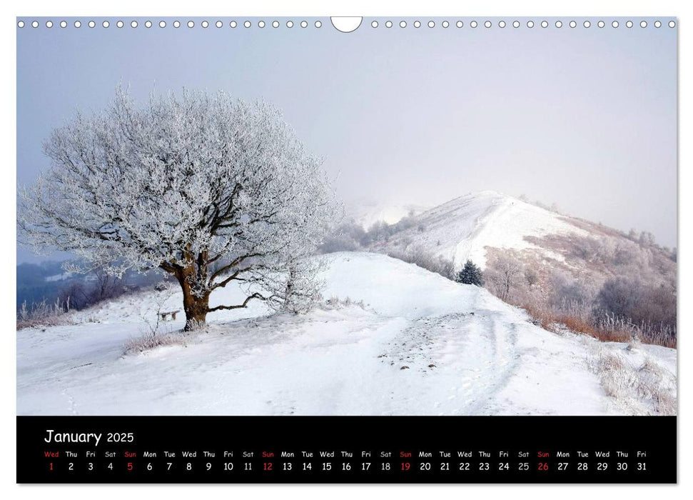 The Malvern Hills (CALVENDO Monthly Calendar 2025)