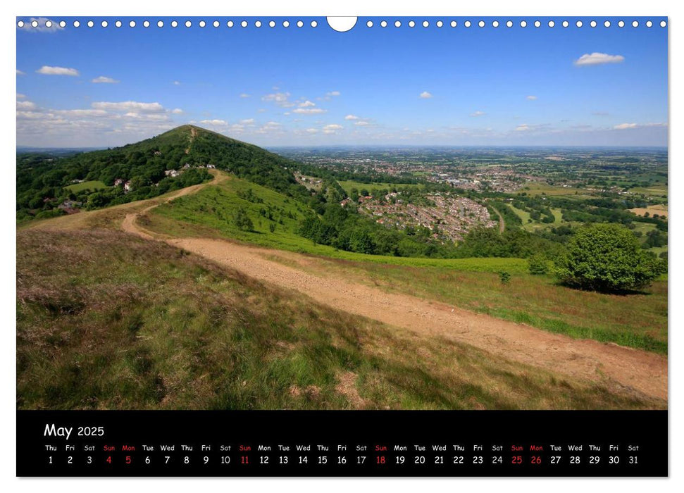 The Malvern Hills (CALVENDO Monthly Calendar 2025)