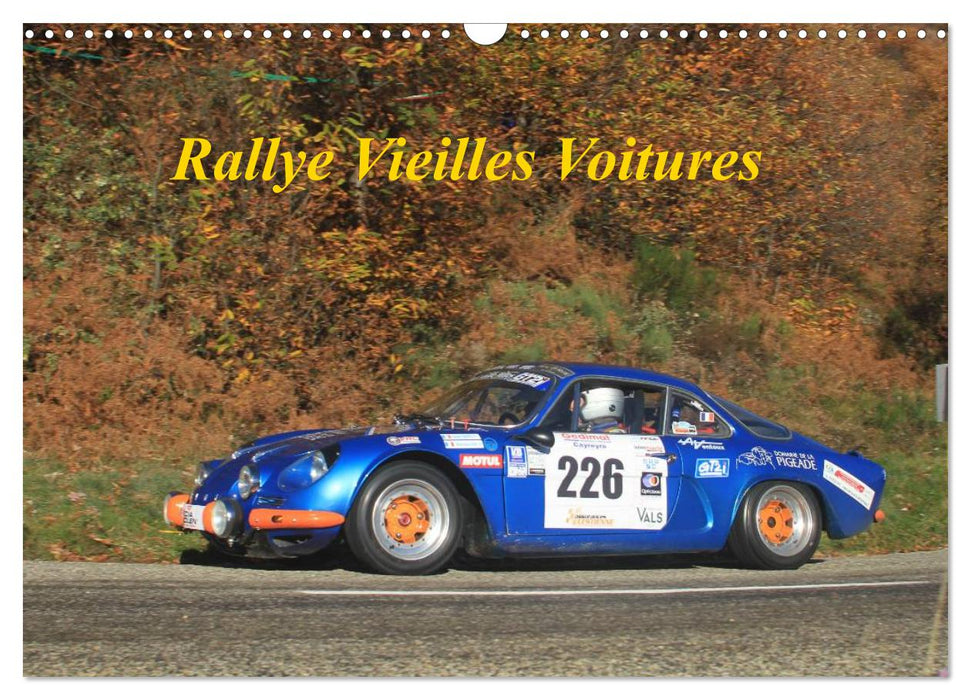 Rallye Vieilles Voitures (CALVENDO Calendrier mensuel 2025)