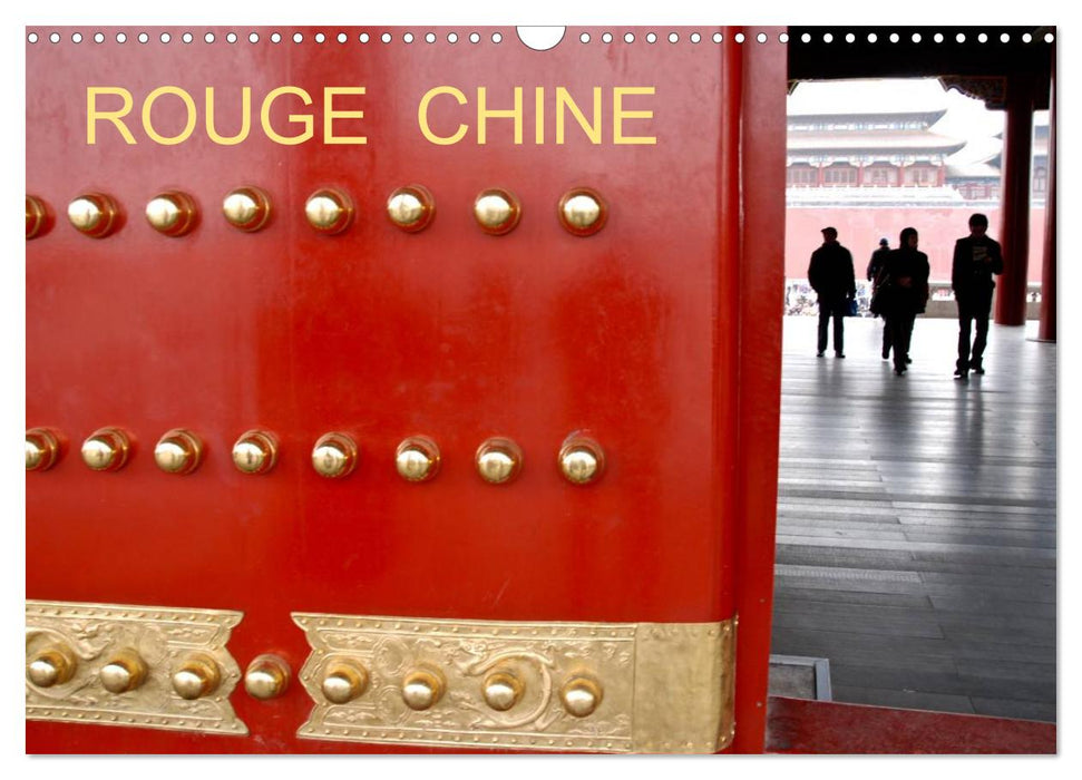 ROUGE CHINE (CALVENDO Calendrier mensuel 2025)