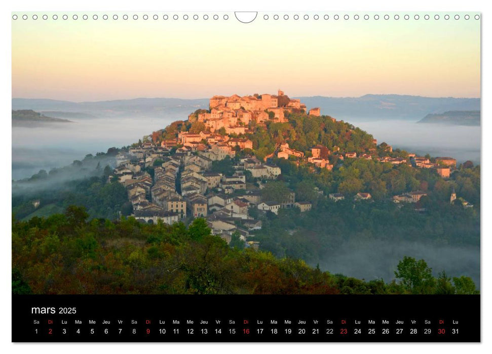 Occitanie (CALVENDO Calendrier mensuel 2025)