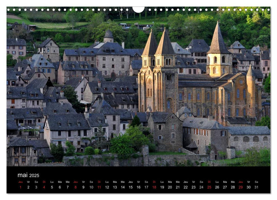 Occitanie (CALVENDO Calendrier mensuel 2025)