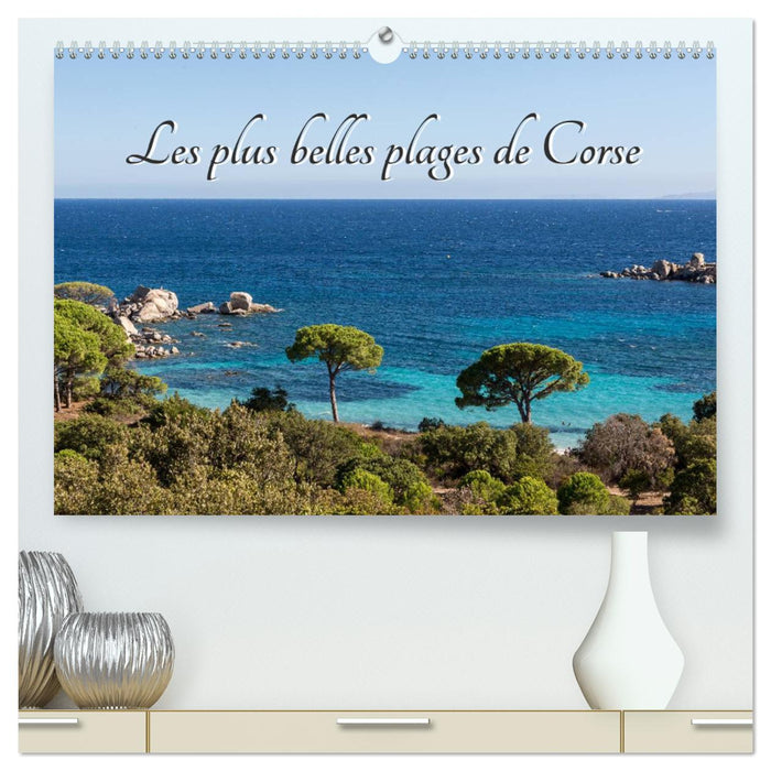 Les plus belles plages de Corse (CALVENDO Calendrier supérieur 2025)