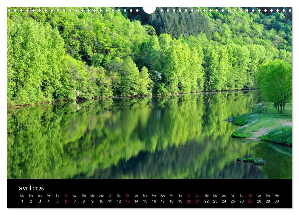 Couleurs Aveyron (CALVENDO Calendrier mensuel 2025)