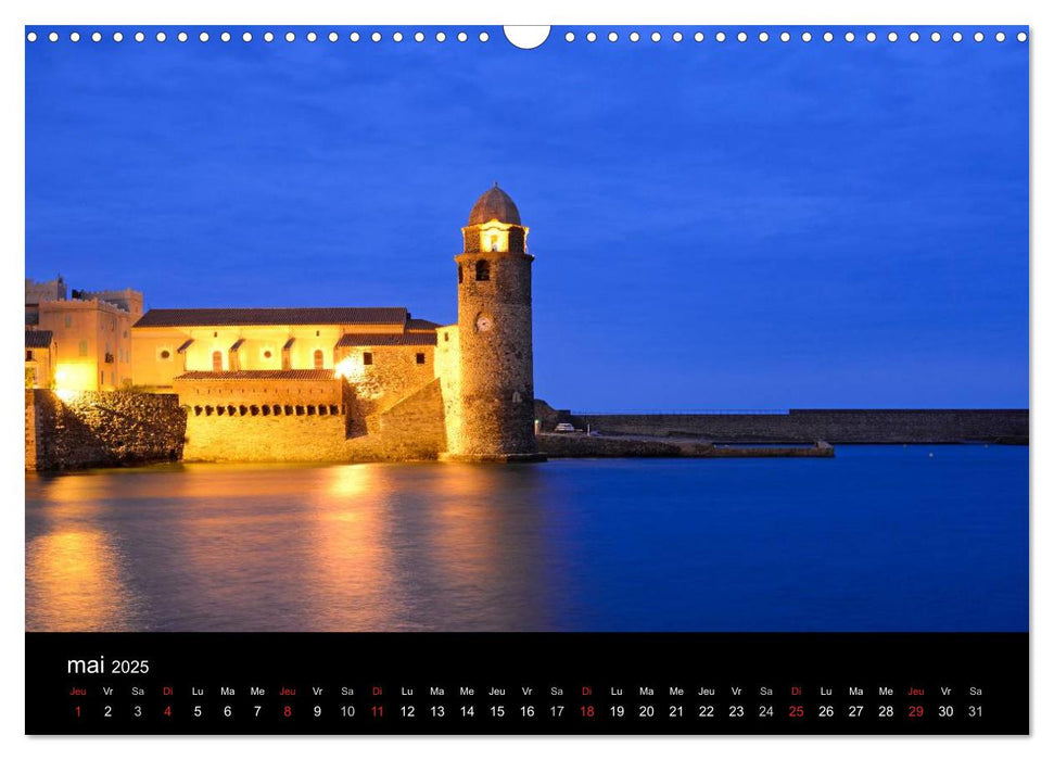 Le port de Collioure (CALVENDO Calendrier mensuel 2025)