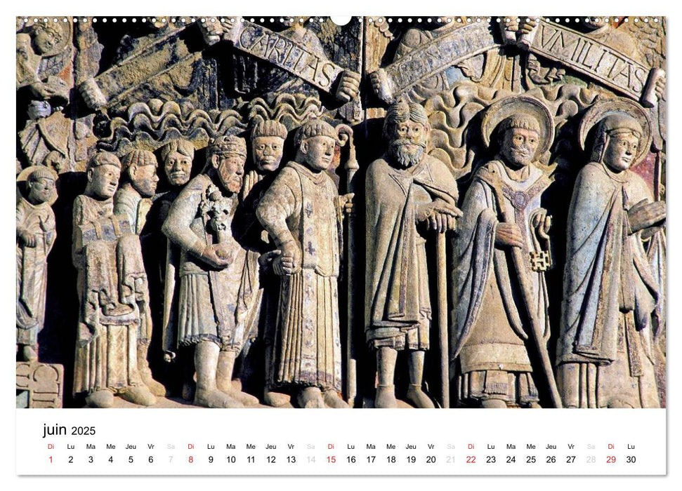 Abbatiale de Conques (CALVENDO Calendrier supérieur 2025)