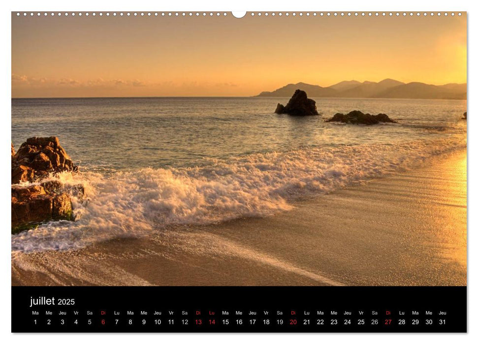 Côte d'Azur entre Mer et Montagne (CALVENDO Calendrier supérieur 2025)