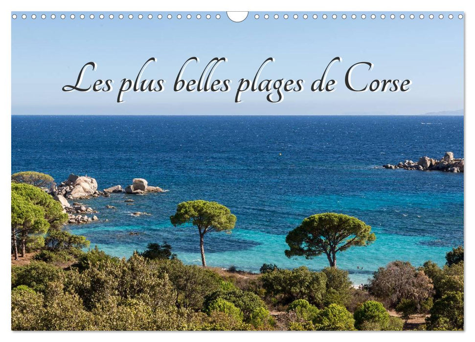 Les plus belles plages de Corse (CALVENDO Calendrier mensuel 2025)