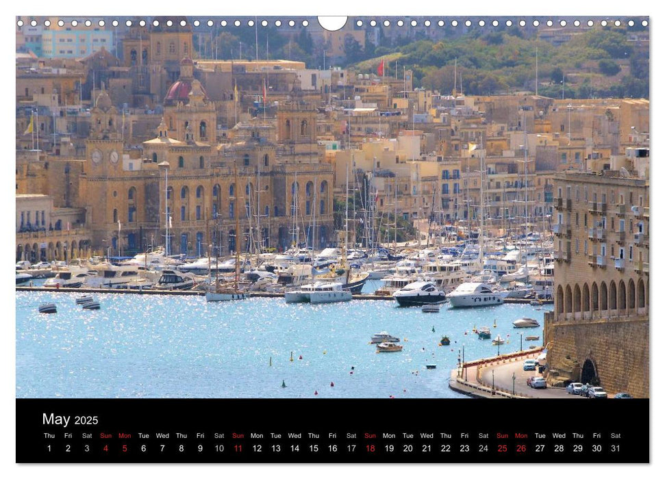 Malta Pearl of the Mediterranean (CALVENDO Monthly Calendar 2025)