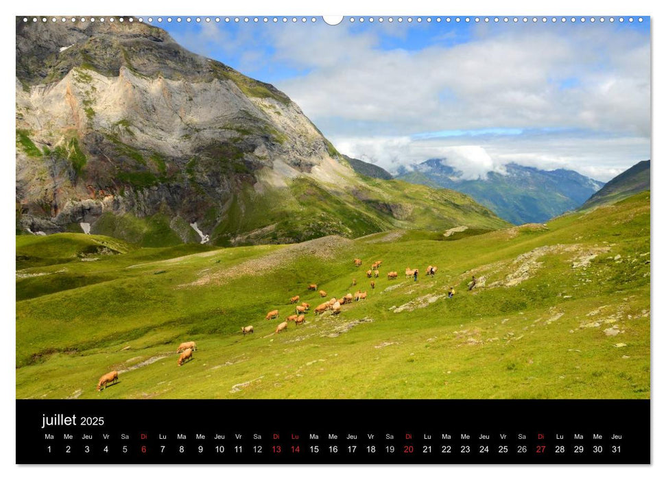 Couleurs Pyrénées (CALVENDO Calendrier supérieur 2025)