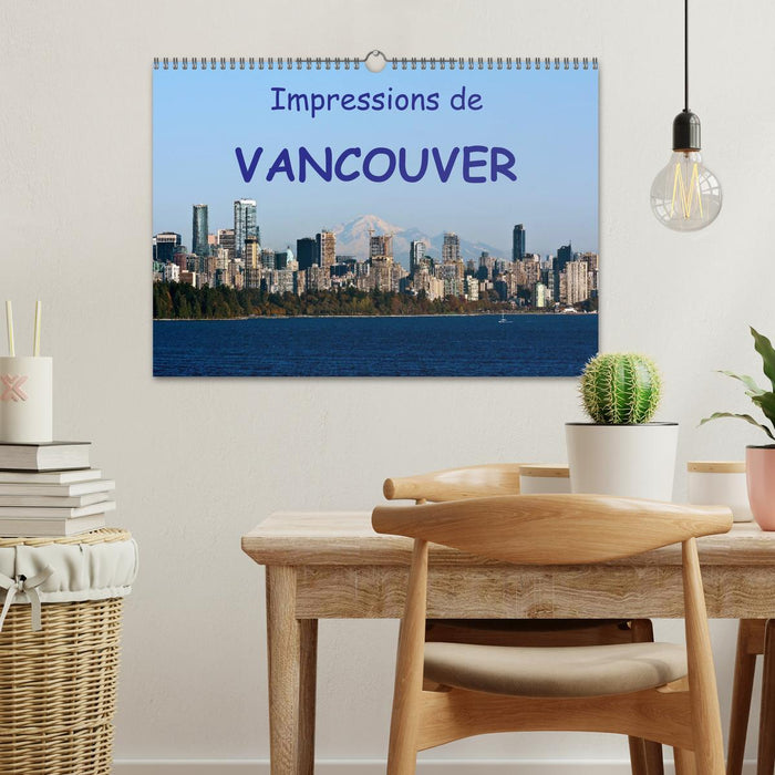 Impressions de Vancouver (CALVENDO Calendrier mensuel 2025)