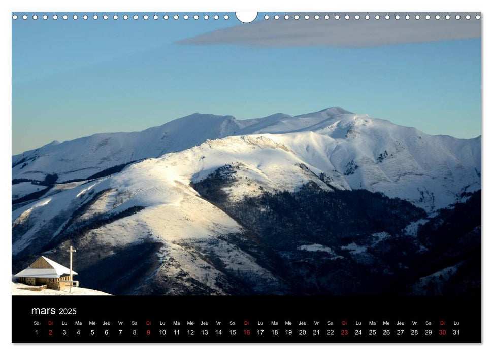 Couleurs Pyrénées (CALVENDO Calendrier mensuel 2025)