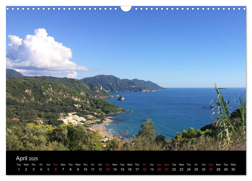 Corfu Dream Island (CALVENDO Monthly Calendar 2025)