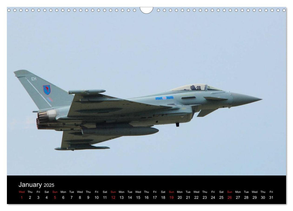 The Mighty Eurofighter Typhoon (CALVENDO Monthly Calendar 2025)