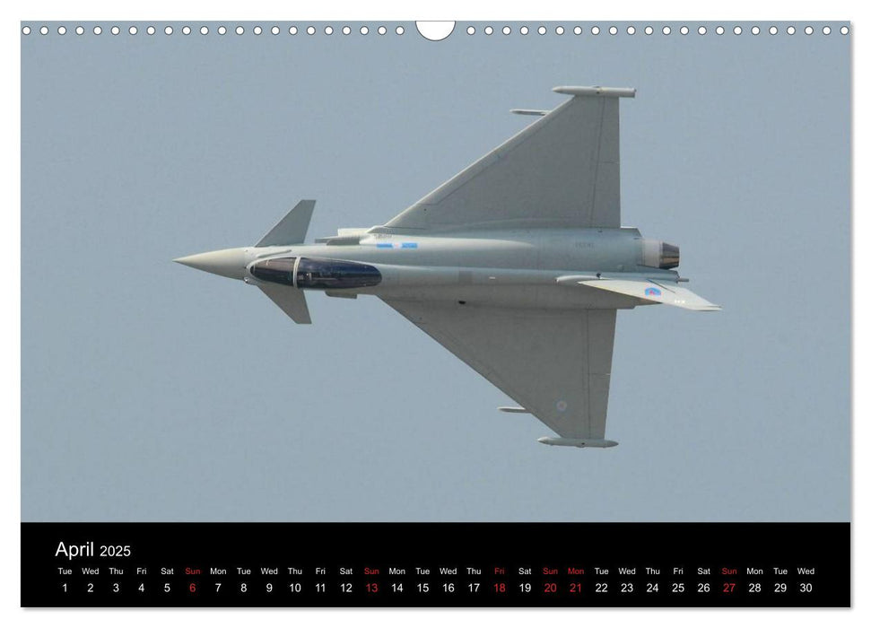 The Mighty Eurofighter Typhoon (CALVENDO Monthly Calendar 2025)