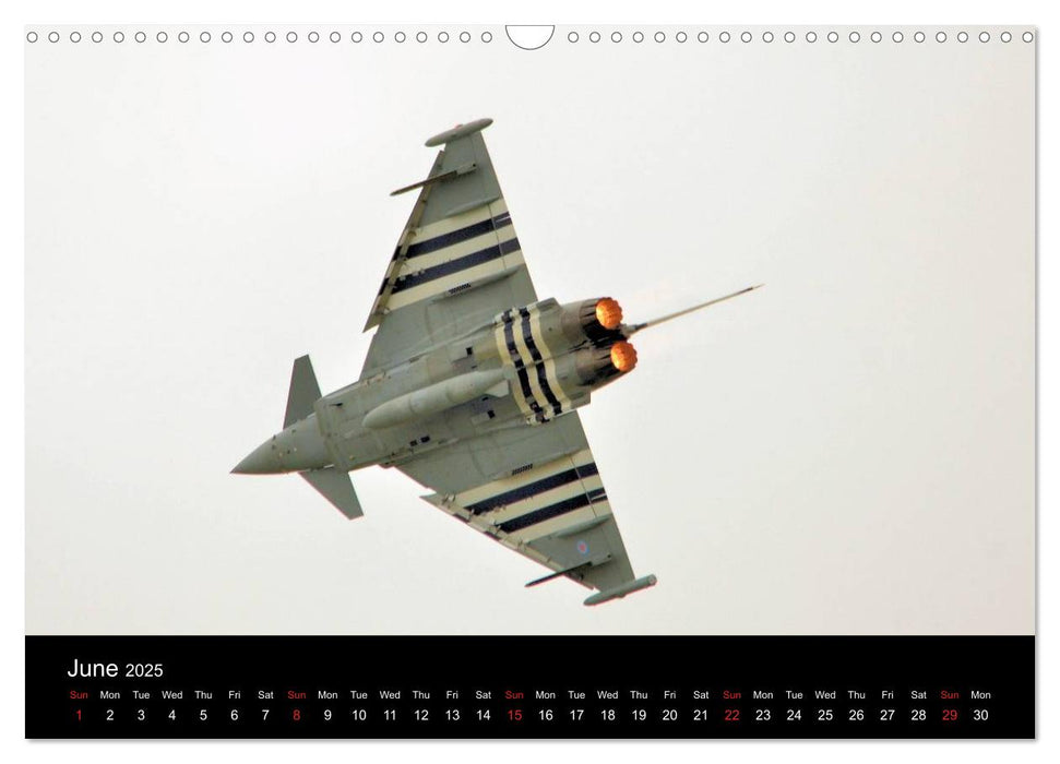 The Mighty Eurofighter Typhoon (CALVENDO Monthly Calendar 2025)