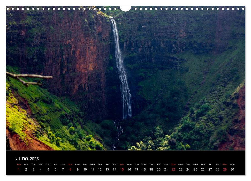 Paradise on Earth HAWAII (CALVENDO Monthly Calendar 2025)