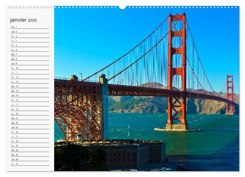 Perspectives de San Francisco (CALVENDO Calendrier supérieur 2025)