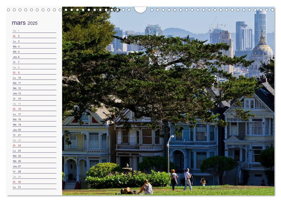 Perspectives de San Francisco (CALVENDO Calendrier mensuel 2025)