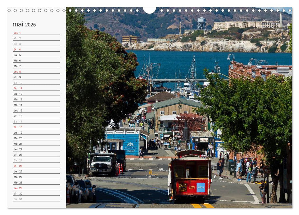 Perspectives de San Francisco (CALVENDO Calendrier mensuel 2025)