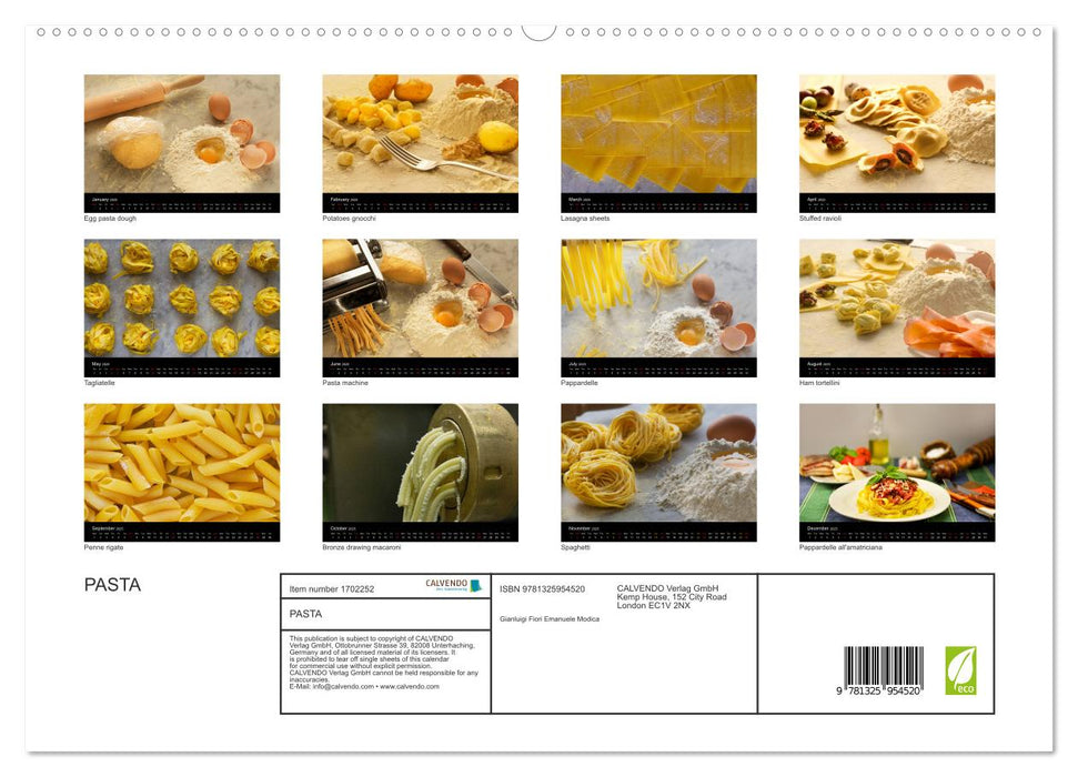 PASTA (CALVENDO Premium-Calendar 2025)