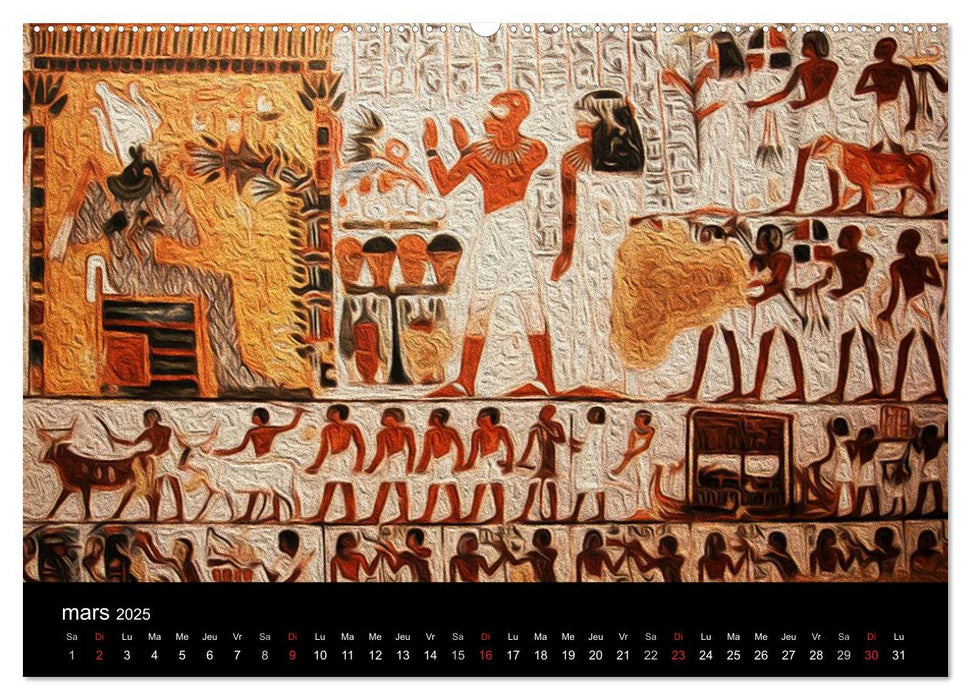 L'ÉGYPTE EN COULEURS (CALVENDO Calendrier supérieur 2025)