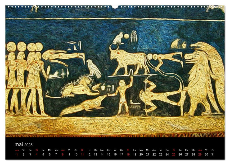 L'ÉGYPTE EN COULEURS (CALVENDO Calendrier supérieur 2025)