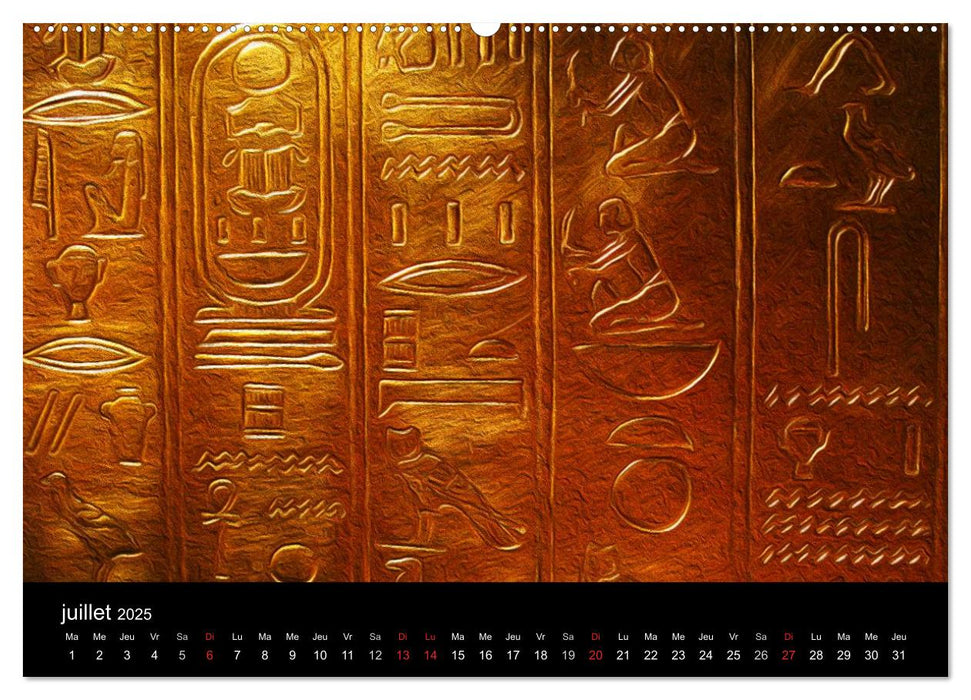 L'ÉGYPTE EN COULEURS (CALVENDO Calendrier supérieur 2025)