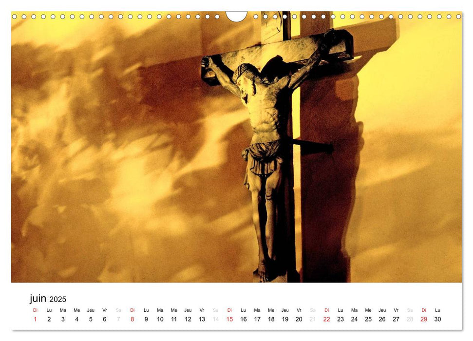 Christ en croix (CALVENDO Calendrier mensuel 2025)