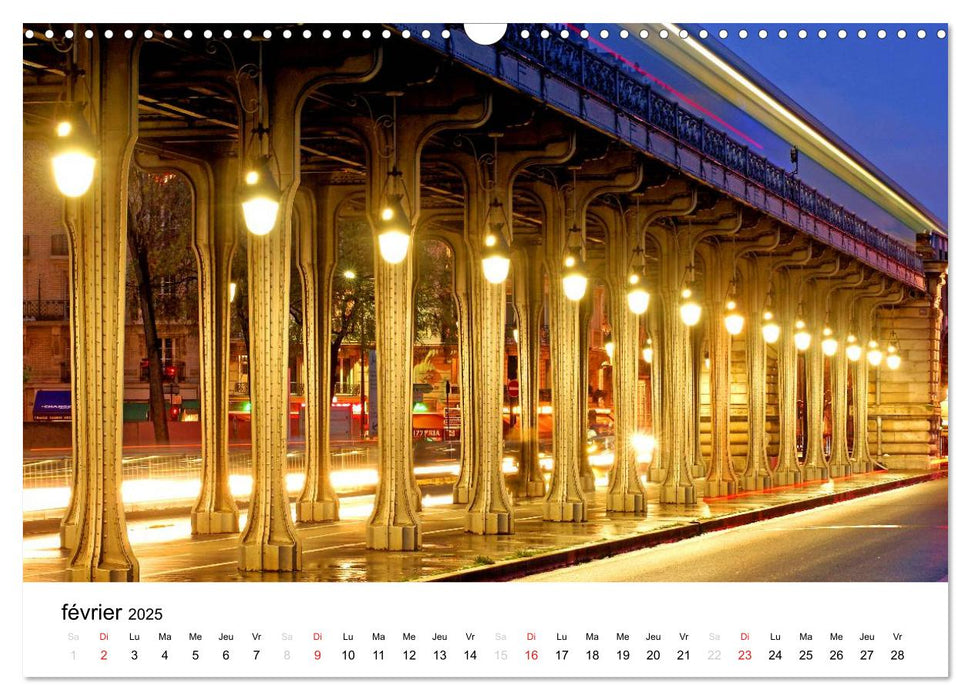 Paris Métropolitain (CALVENDO Calendrier mensuel 2025)