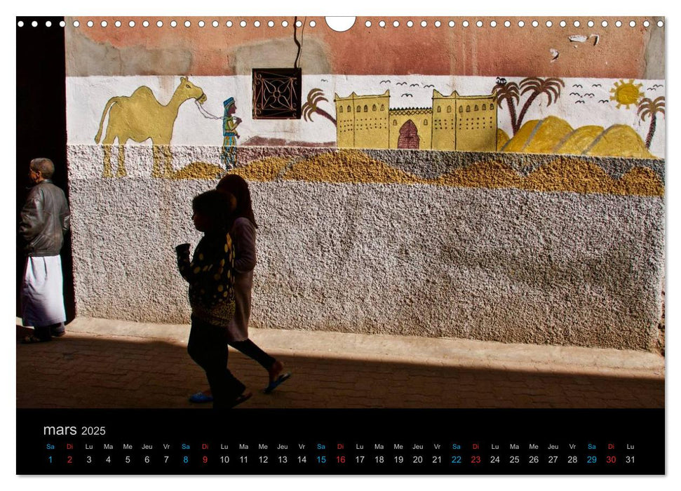 COULEURS DU MAROC (CALVENDO Calendrier mensuel 2025)