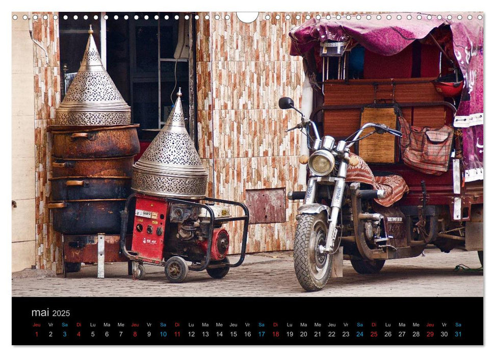 COULEURS DU MAROC (CALVENDO Calendrier mensuel 2025)