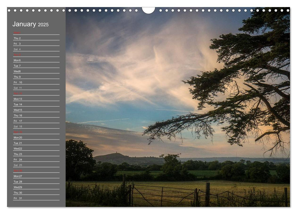 Glastonbury Tor (CALVENDO Monthly Calendar 2025)