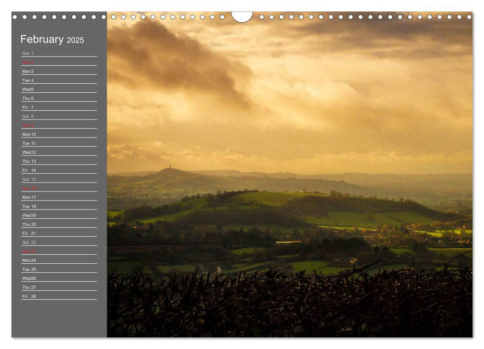 Glastonbury Tor (CALVENDO Monthly Calendar 2025)