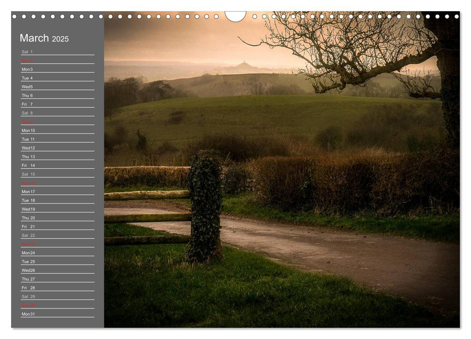 Glastonbury Tor (CALVENDO Monthly Calendar 2025)