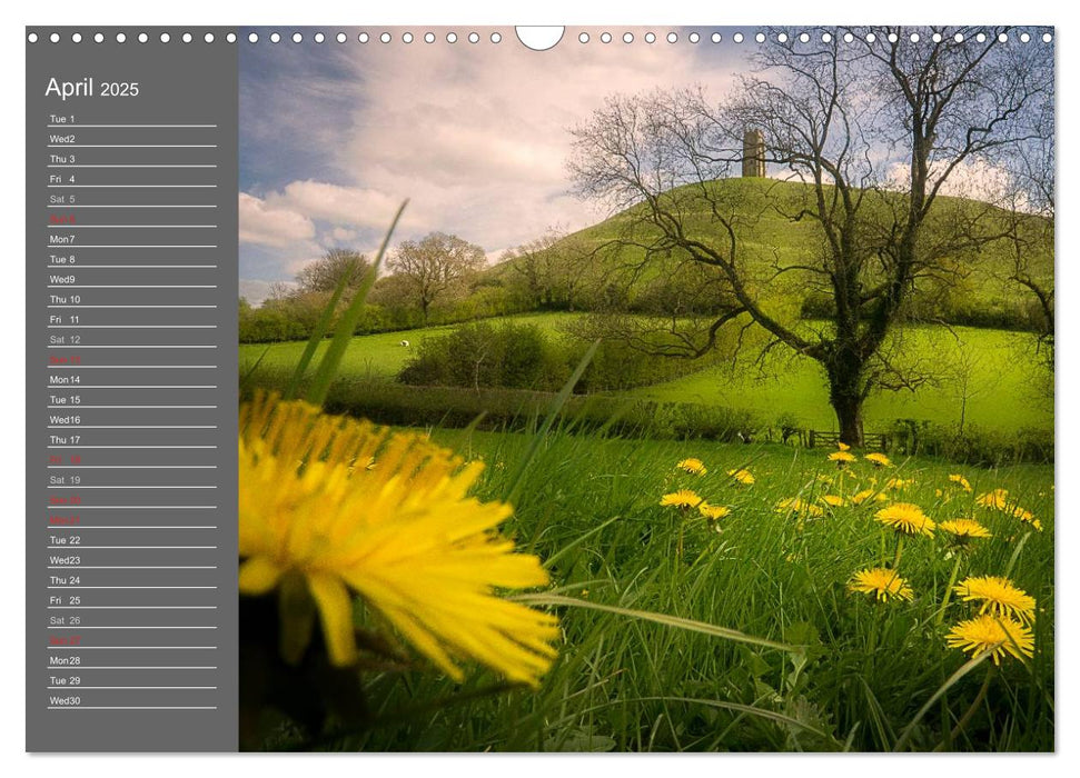 Glastonbury Tor (CALVENDO Monthly Calendar 2025)