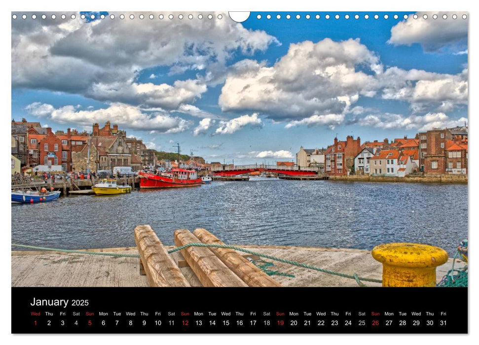 Whitby Harbour (CALVENDO Monthly Calendar 2025)